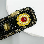 Baroque Rhinestone Rectangle Hair Pin L4724