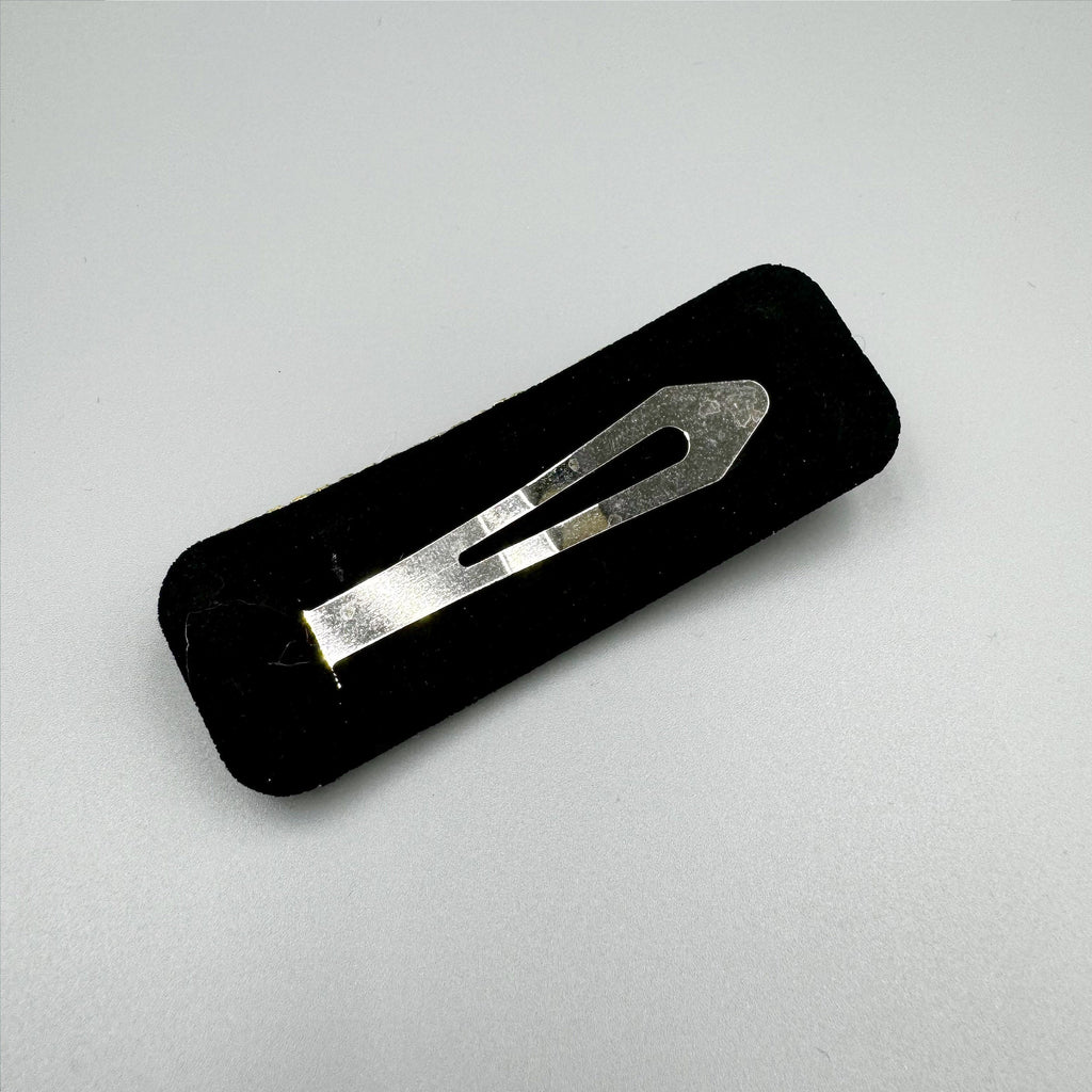 Love Rugby Rhinestone Rectangle Hair Pin L4737