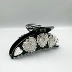 Heart Rhinestone Semicircle Acrylic Hair Clip L4751