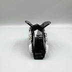 Heart Rhinestone Semicircle Acrylic Hair Clip L4751
