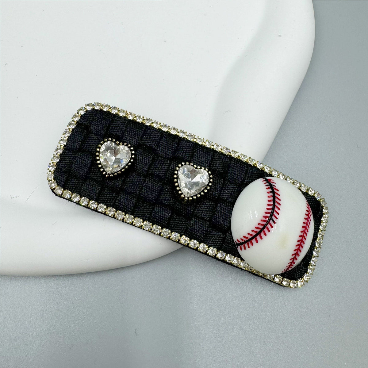 Tennis Rhinestone Rectangle Hair Pin L4755