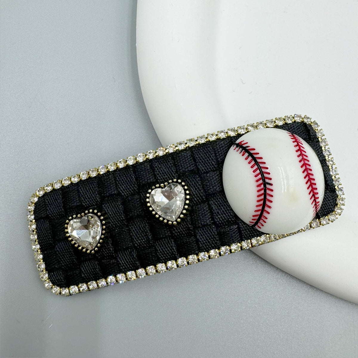 Tennis Rhinestone Rectangle Hair Pin L4755