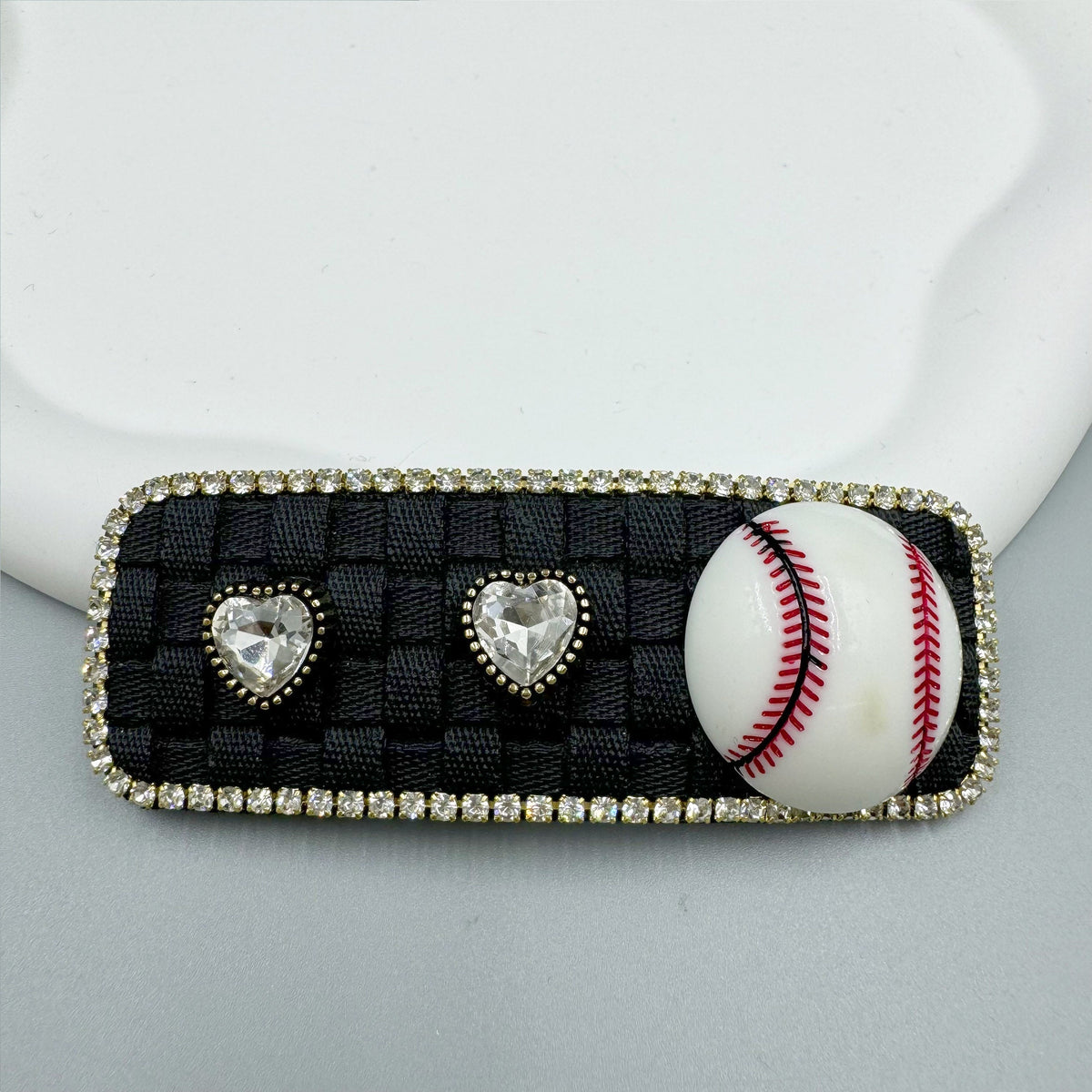 Tennis Rhinestone Rectangle Hair Pin L4755