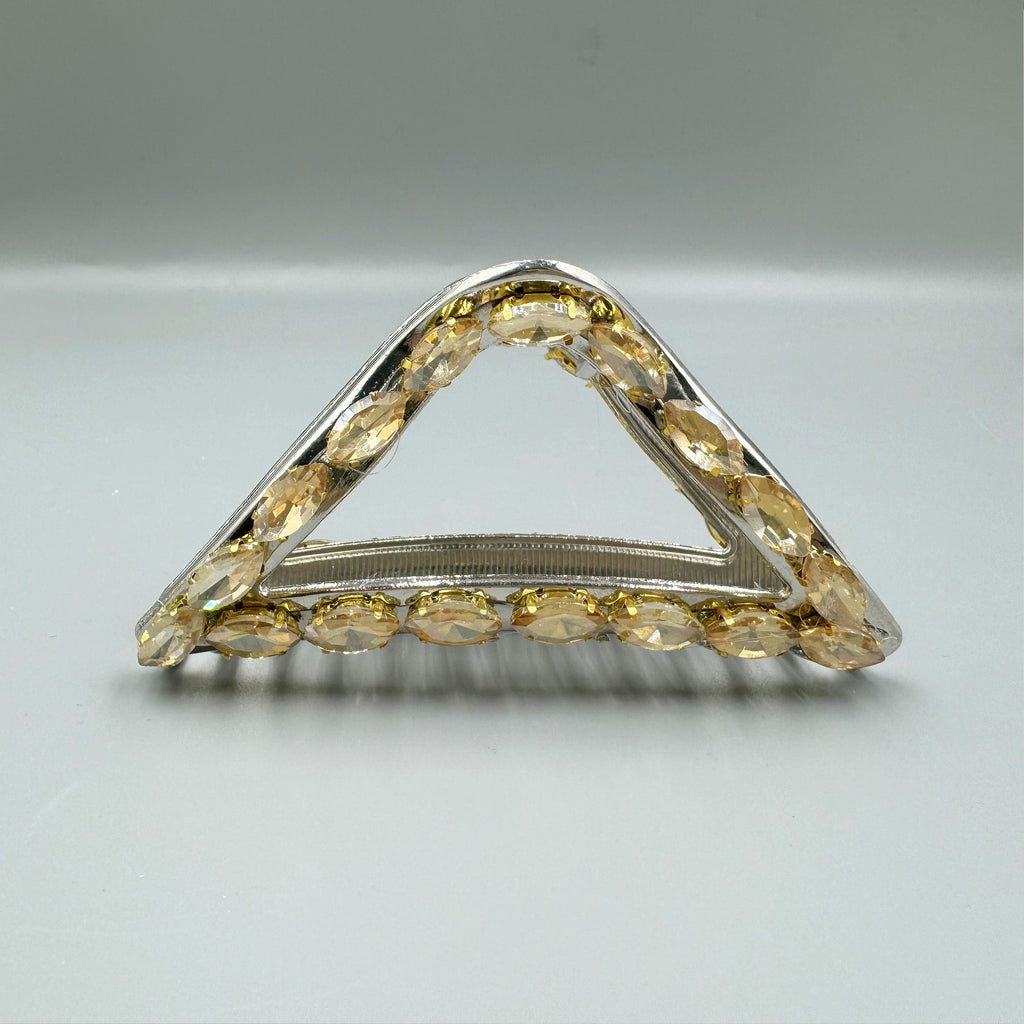 Rhinestone Alloy Triangle Hair Clip L4758