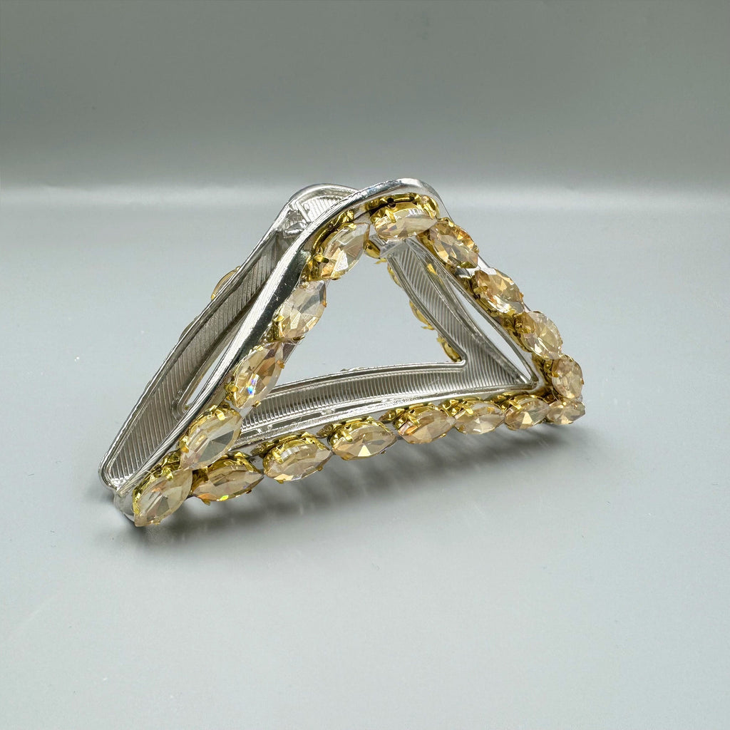Rhinestone Alloy Triangle Hair Clip L4758