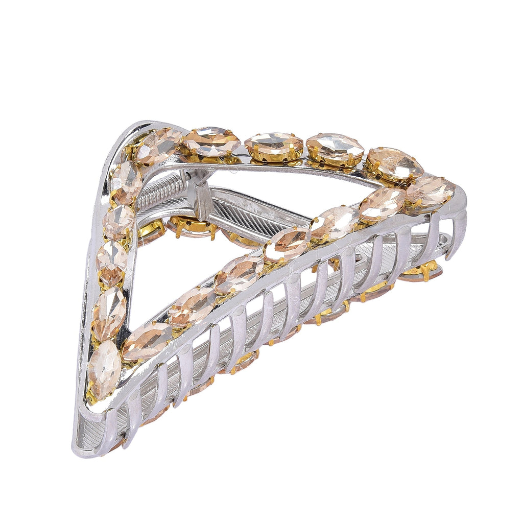 Rhinestone Alloy Triangle Hair Clip L4758