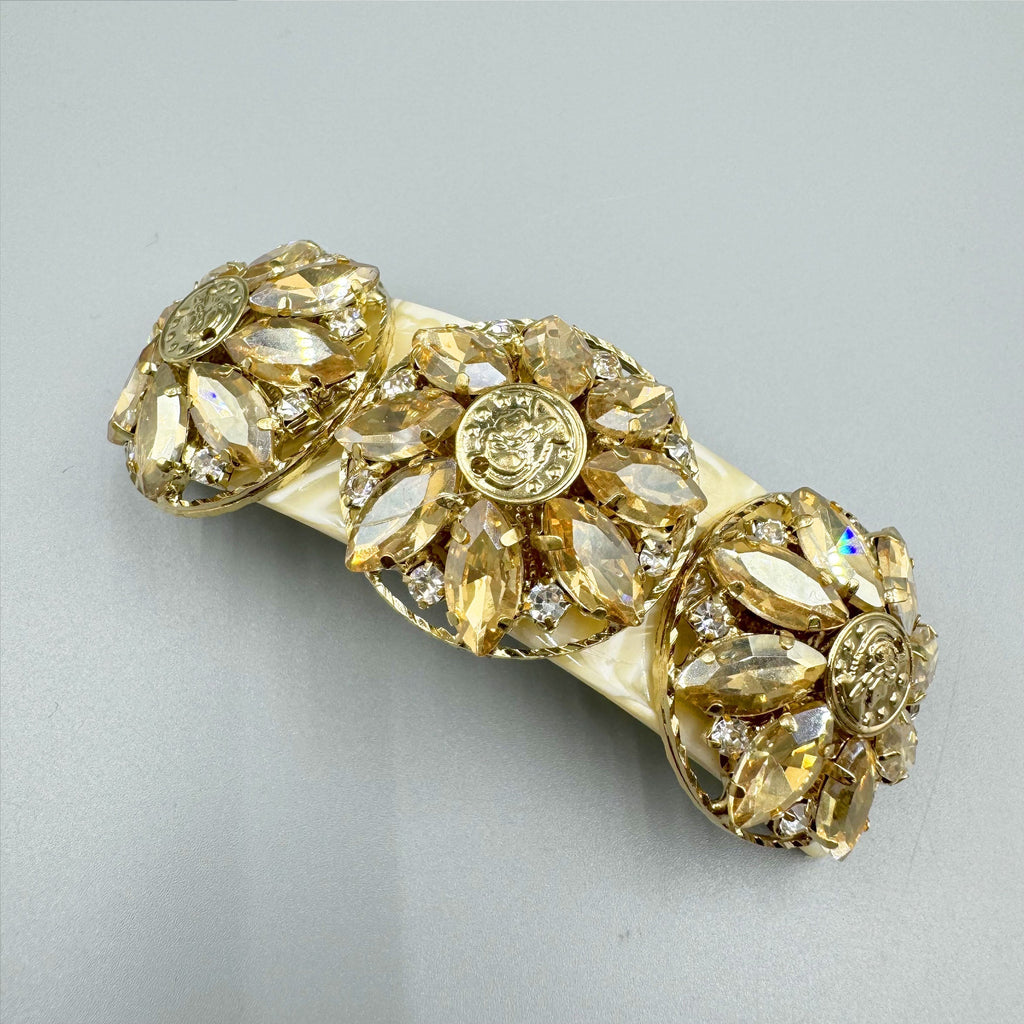Baroque Rhinestone Acrylic Hair Frenchbarrette L4762