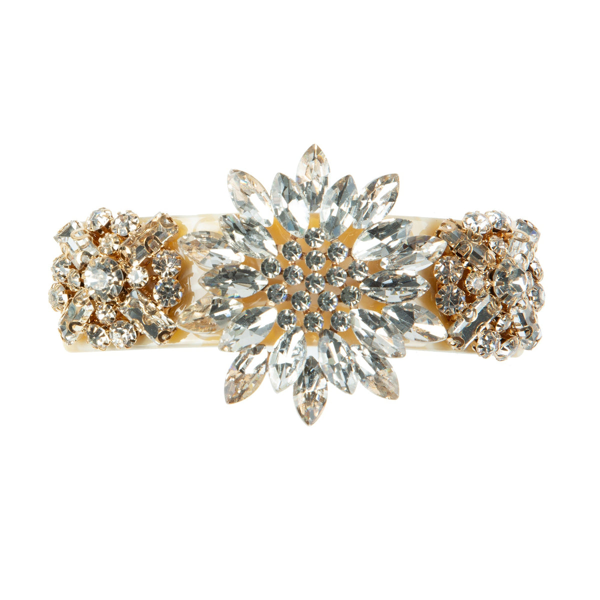 Sunflower Rhinestone Acrylic Hair Frenchbarrette L4771