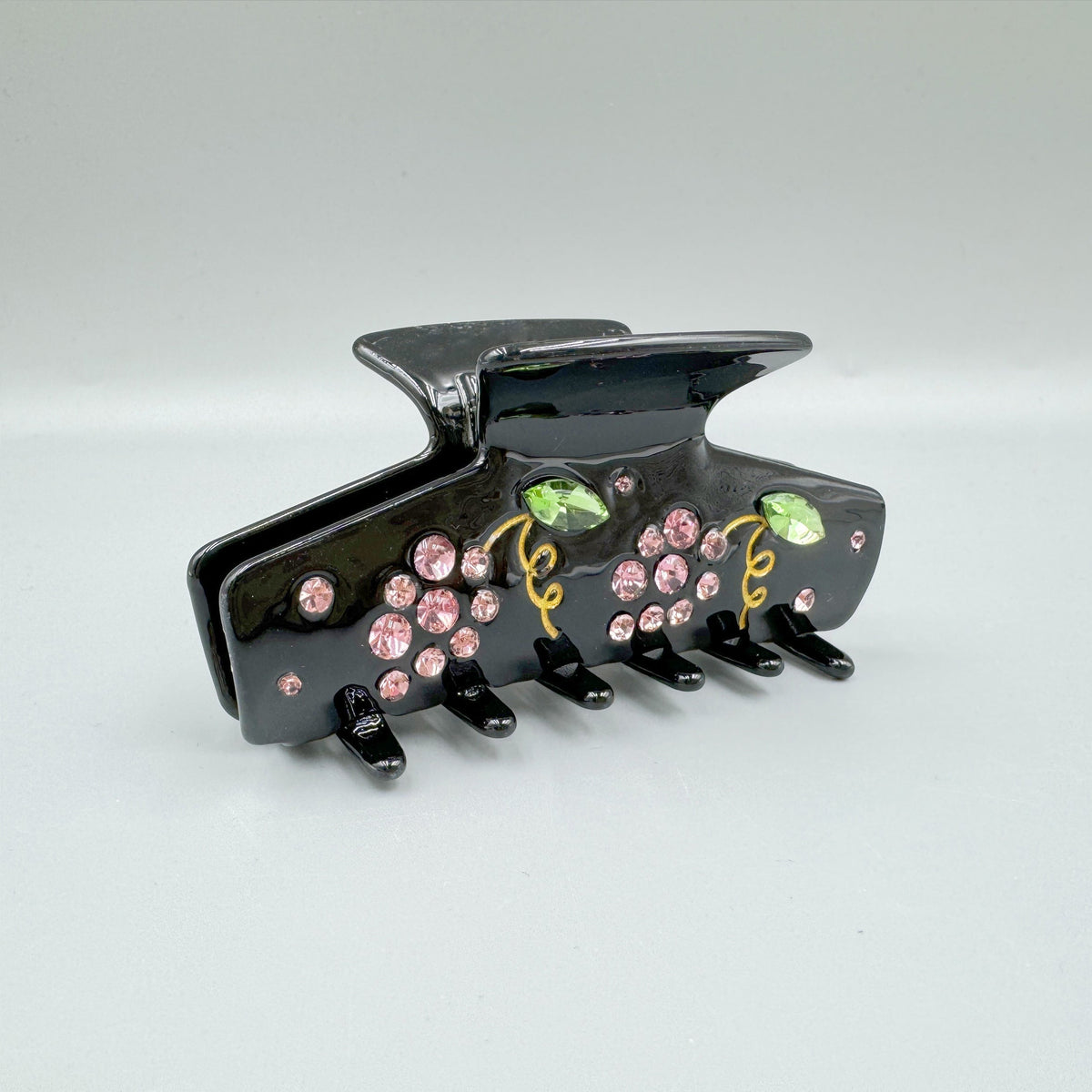 Cherry Rhinestone Acrylic Hair Clip L4809