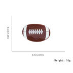 Football Acrylic Hair Clip L4814 - view 2