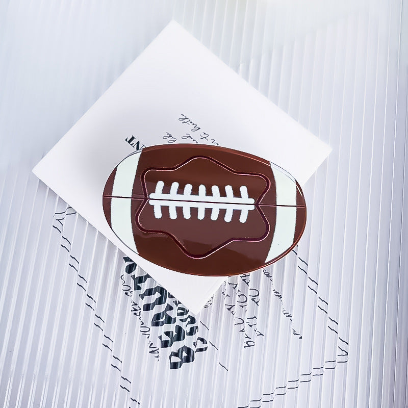Football Acrylic Hair Clip L4814 - view 3