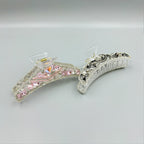 Geometry Rhinestone Acrylic Hair Clip L4835