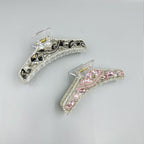 Geometry Rhinestone Acrylic Hair Clip L4835