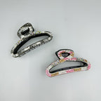 Hollow Rhinestone Acrylic Hair Clip L4836