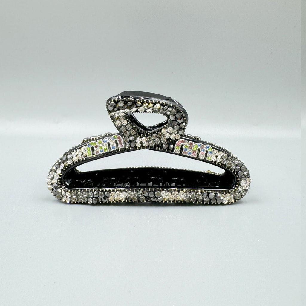 Hollow Rhinestone Acrylic Hair Clip L4836