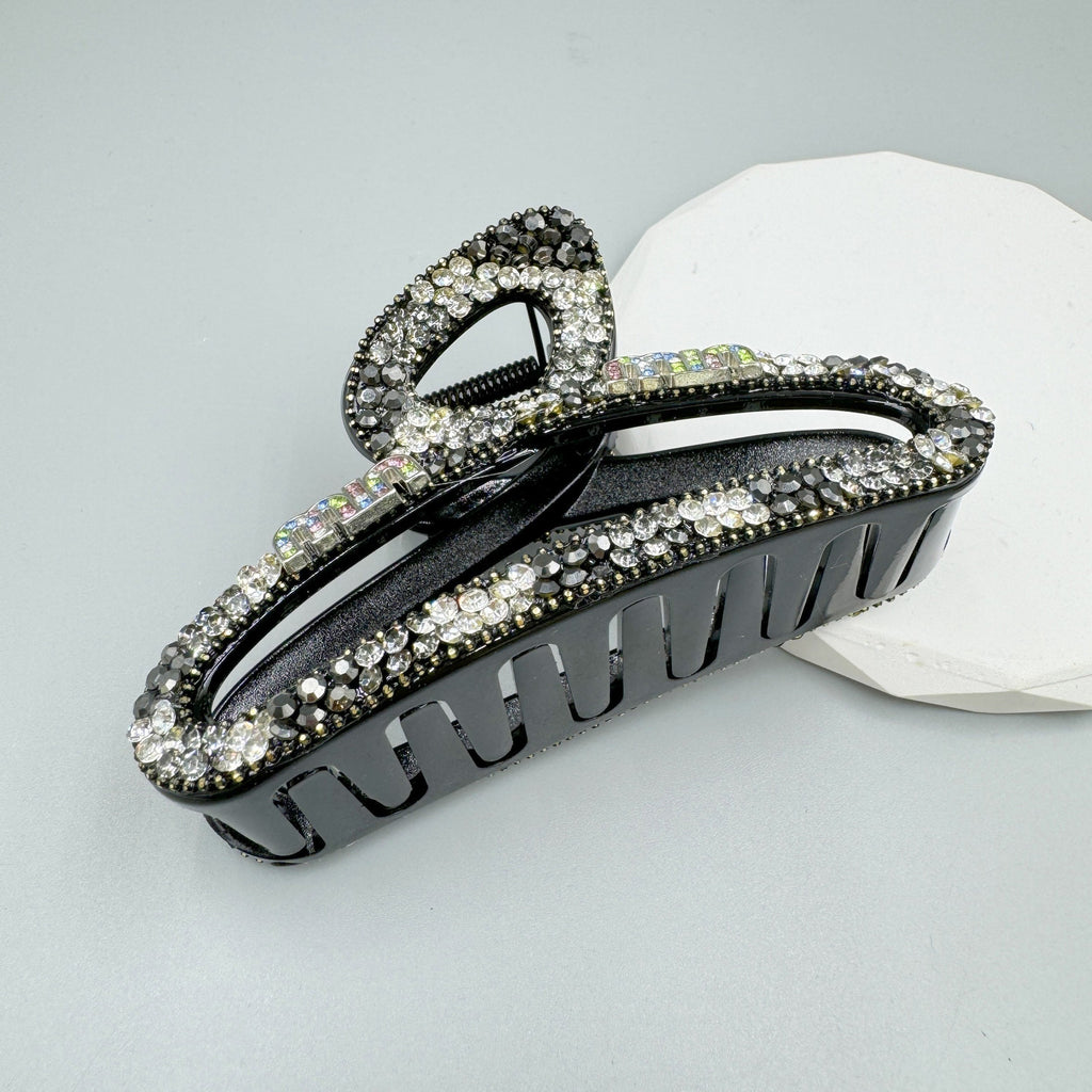 Hollow Rhinestone Acrylic Hair Clip L4836