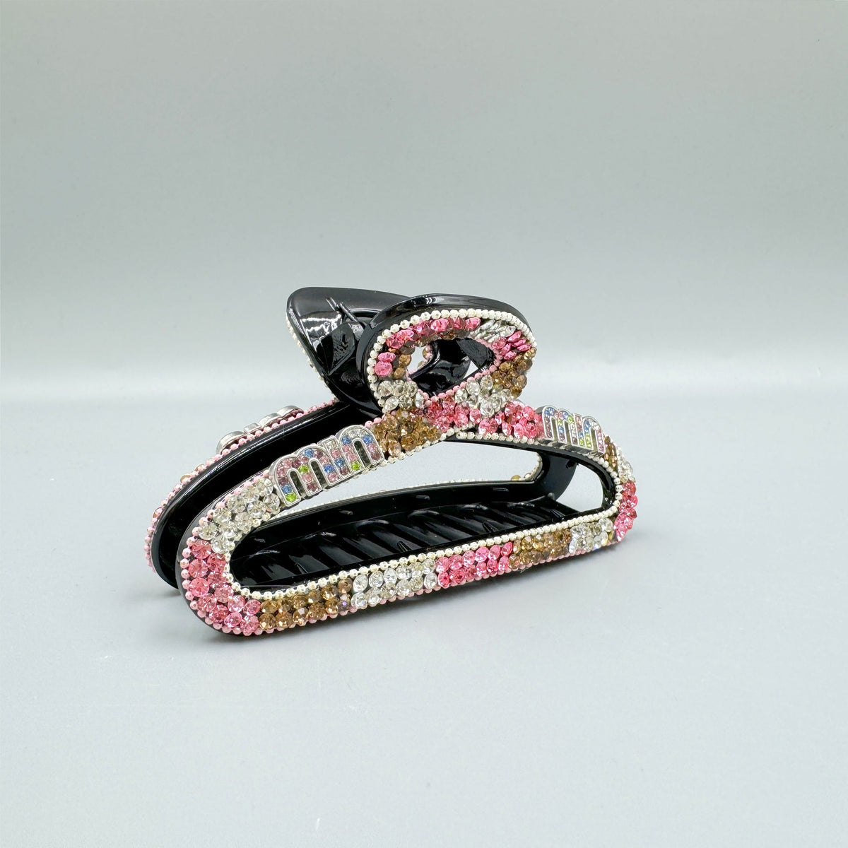 Hollow Rhinestone Acrylic Hair Clip L4836