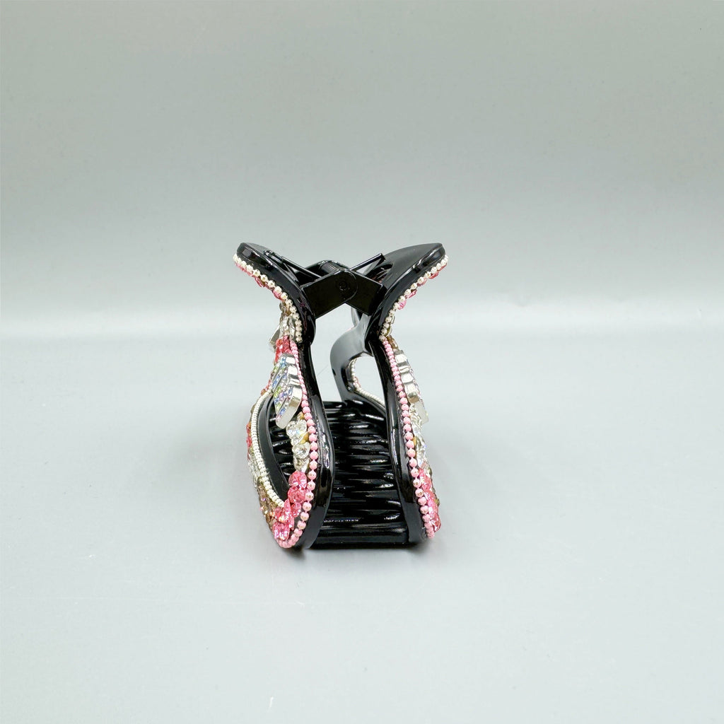 Hollow Rhinestone Acrylic Hair Clip L4836