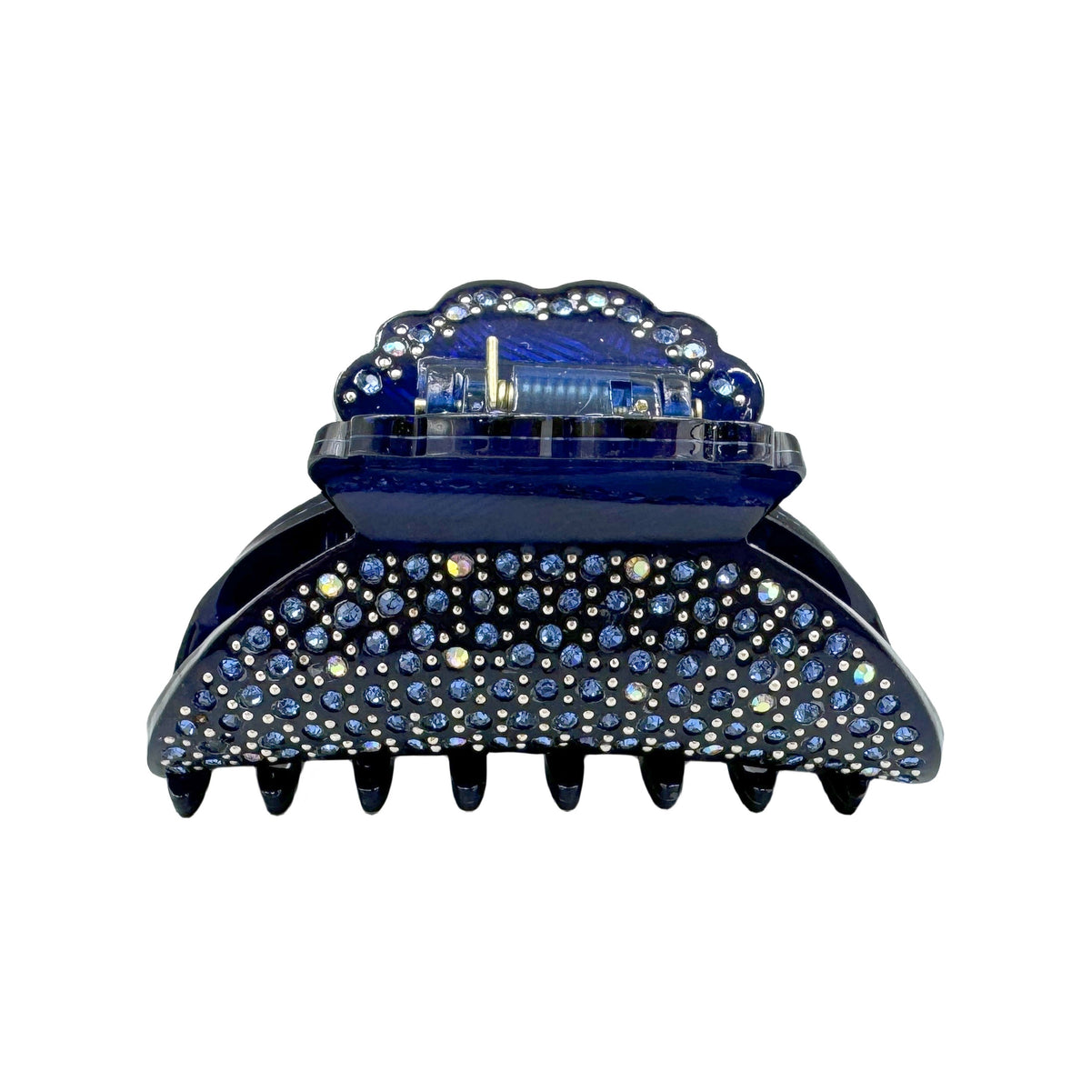 Shell Shaped Rhinestone Acrylic Hair Clip L4839