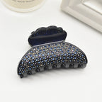 Shell Shaped Rhinestone Acrylic Hair Clip L4839