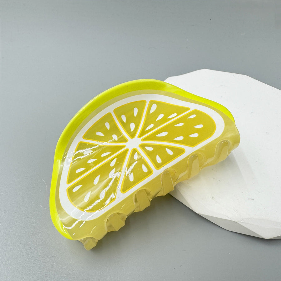 Lemon Acrylic Hair Clip L4843