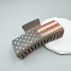 American Flag Acrylic Hair Clip L4850