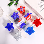 Star American Flag Acrylic Hair Clip L4858