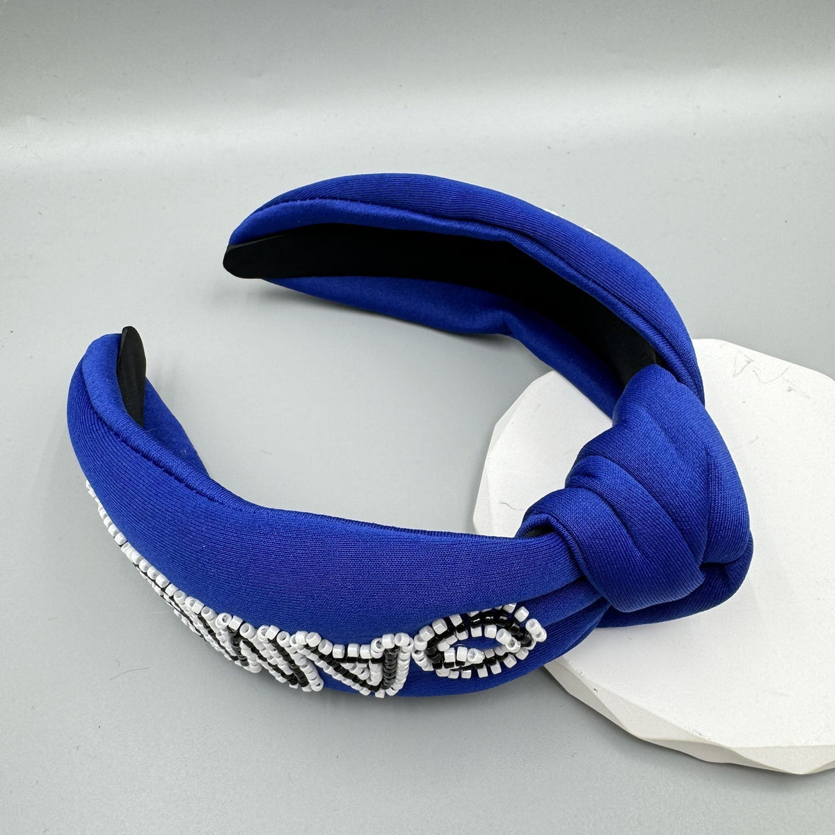 GAMEDAY Seed Beads Knotted Fabric Headband L4863 - view 11