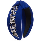 GAMEDAY Seed Beads Knotted Fabric Headband L4863 - view 4