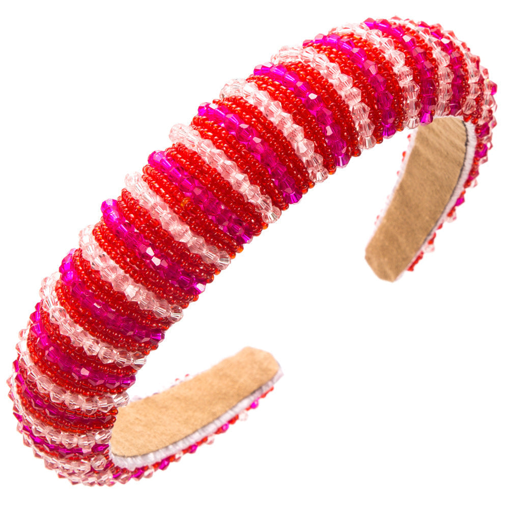 Crystal Beaded Headband L4864 - view 3