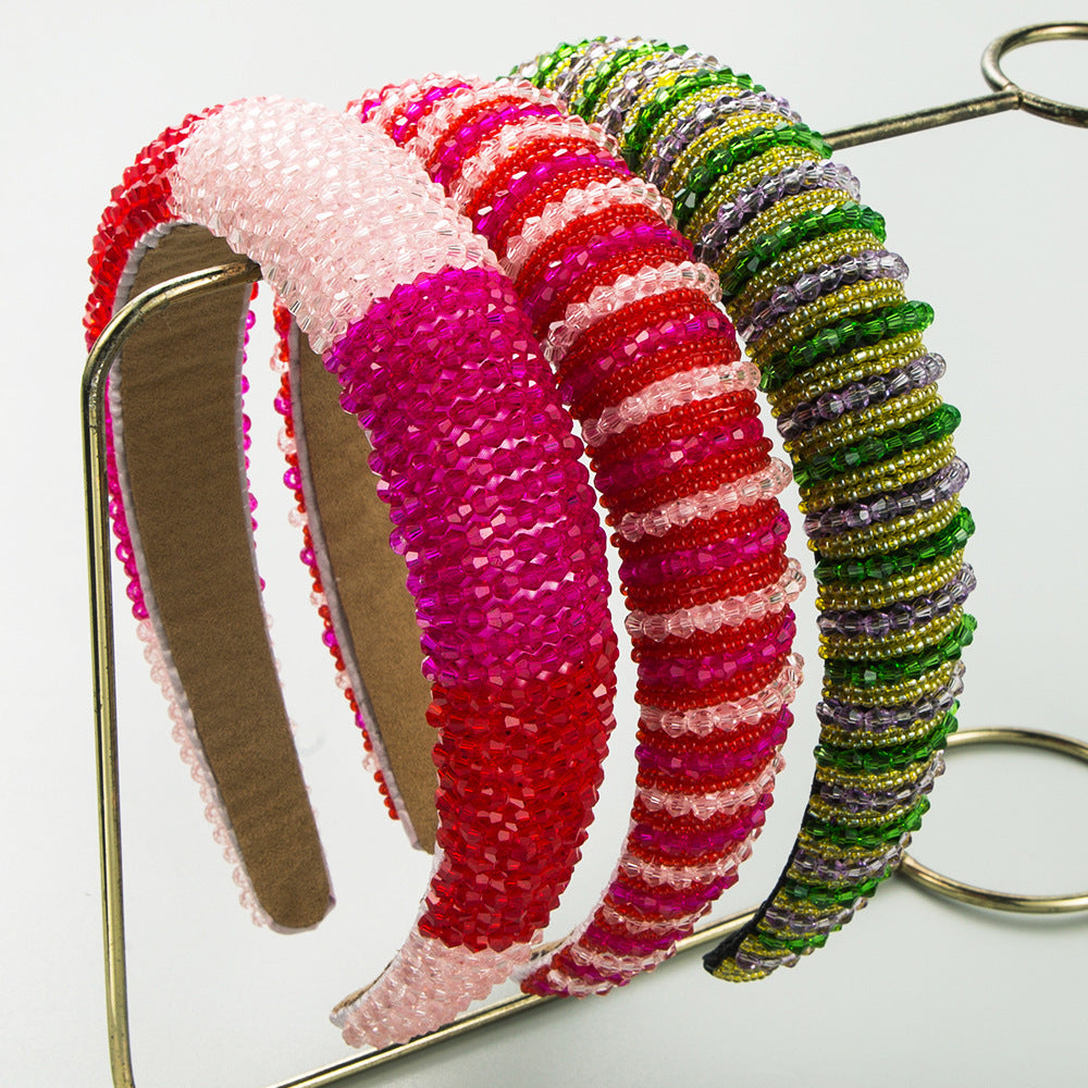 Crystal Beaded Headband L4865 - view 3