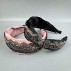 Handmade Bow Seed Bead Fabric Headband L4885 - view 15
