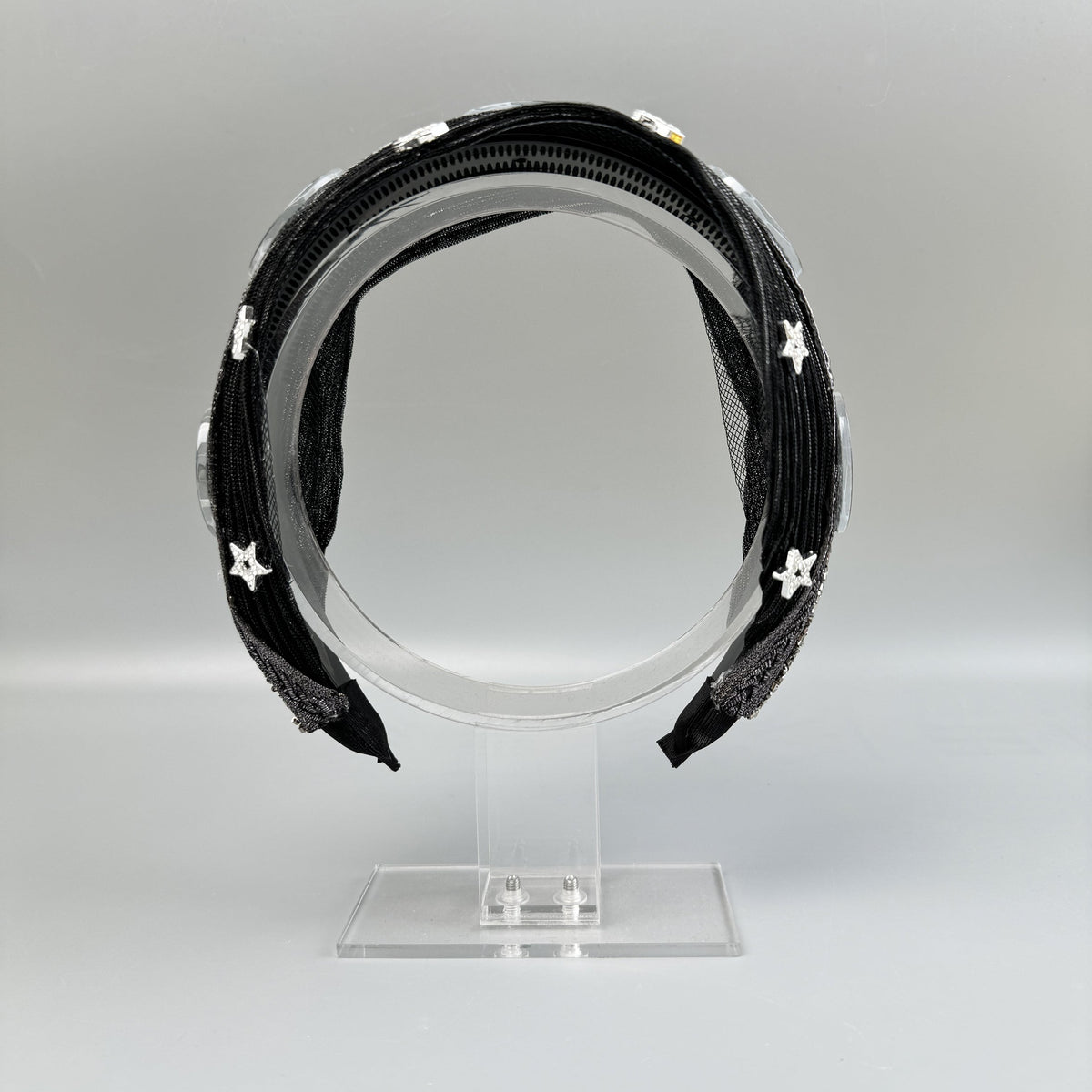 Football Star Bead Chain Fabric Headband L4890 - view 5