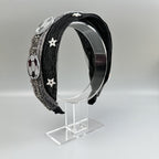 Football Star Bead Chain Fabric Headband L4890 - view 6