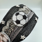 Football Star Bead Chain Fabric Headband L4890 - view 3