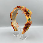 Bohemia Embroidered Flower Rhinestone Headband L4893 - view 5