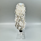 Flower Pearl Rhinestone Fabric Headband L4895 - view 5