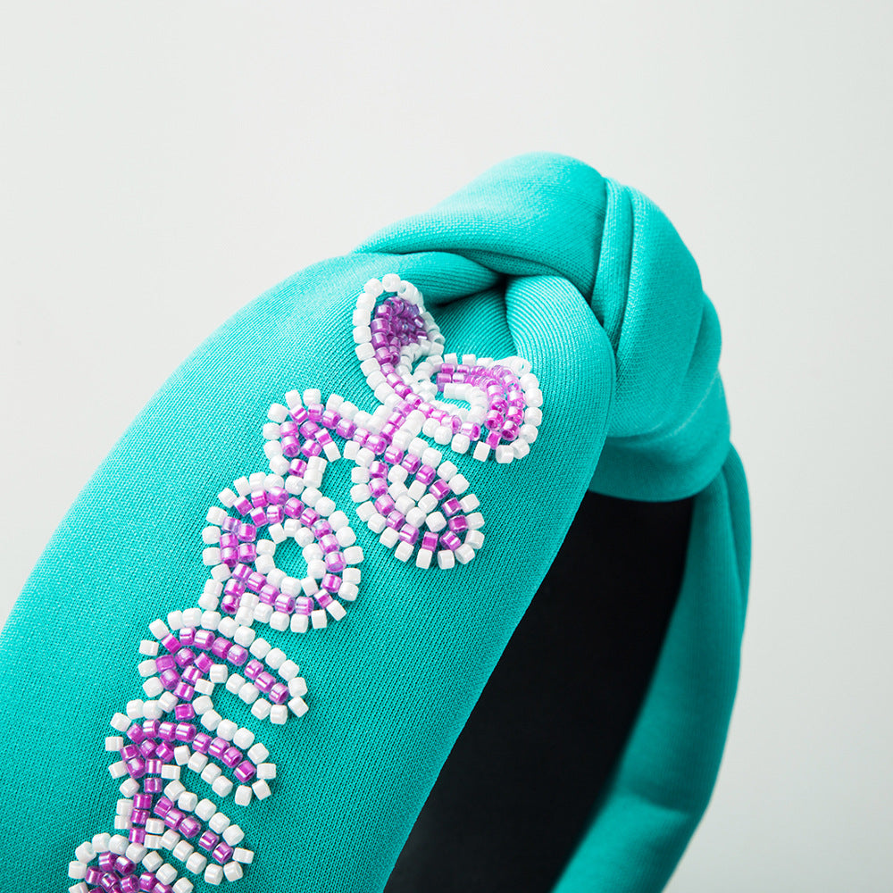 Howdy Handmade Crystal Beaded Headband L4903 - view 4