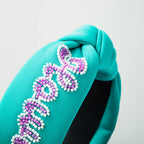 Howdy Handmade Crystal Beaded Headband L4903 - view 4