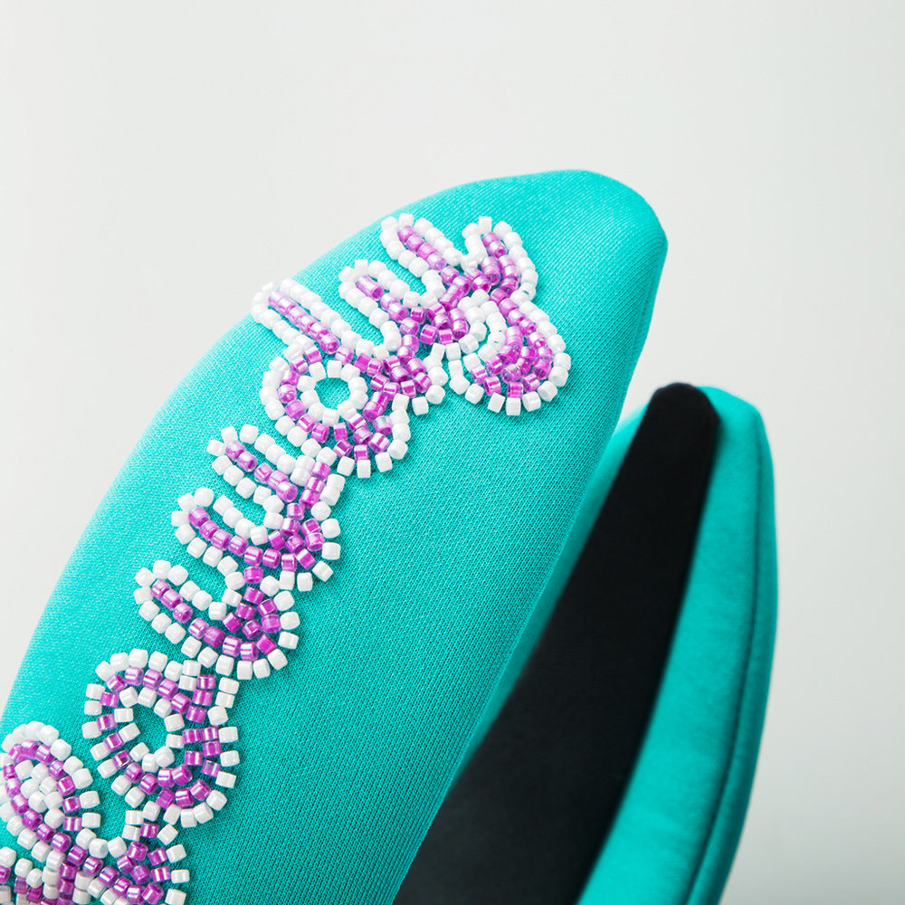 Howdy Handmade Crystal Beaded Headband L4903 - view 5