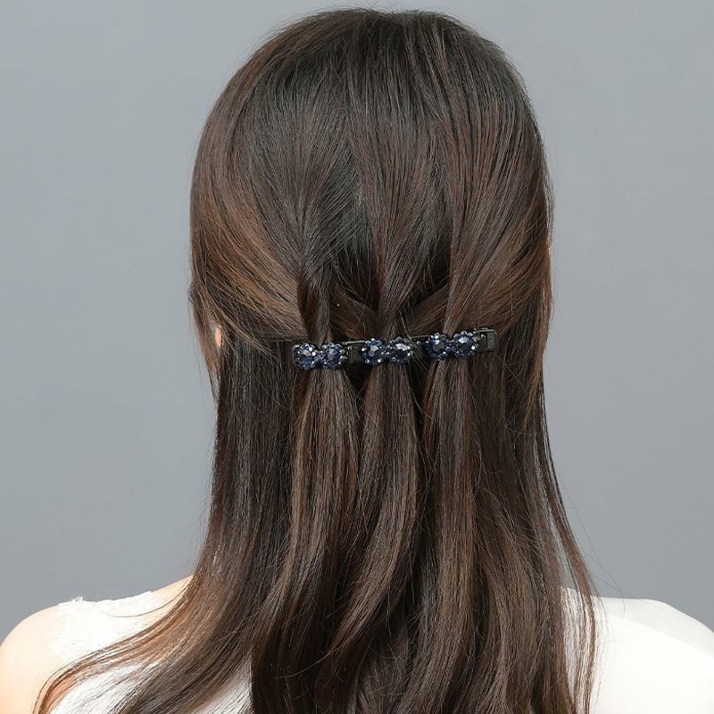 Rhinestone Braid Acrylic Hair Clip L4906