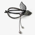 Tassel Rhinestone FishTail Hair Clip L4921
