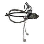 Tassel Rhinestone FishTail Hair Clip L4921