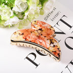 Large Floral Acrylic Hairpin Hair Claw L4933