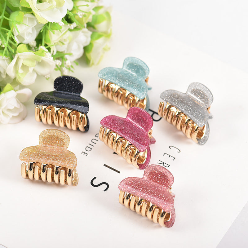 Small Candy Colos Acrylic Hair Claw Hairpin L4934