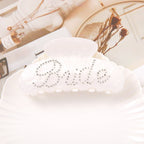 Rhinestone Bride Logo Hair Claw Clip L4936