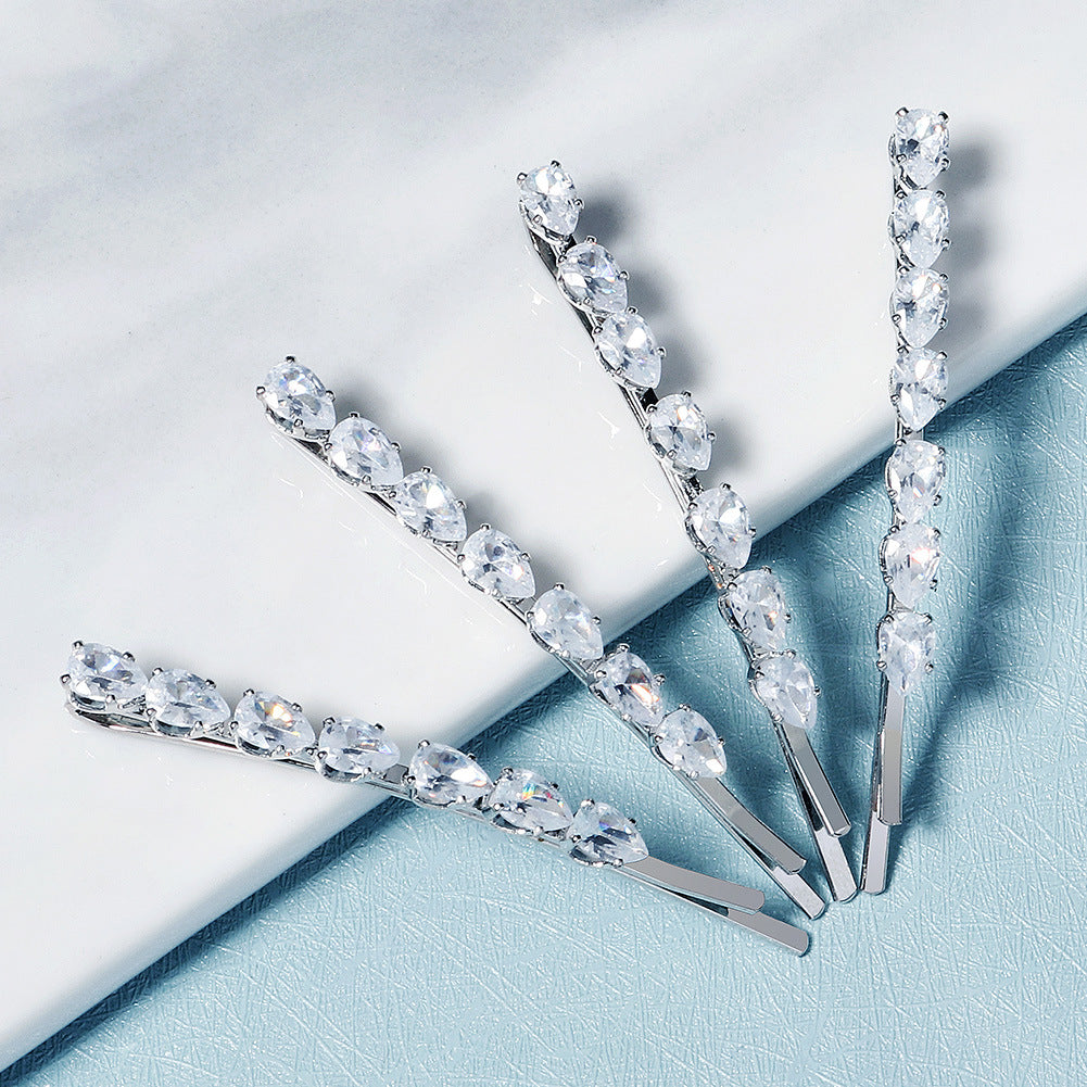 Cubic Zirconia Bobby Hair Clip L4952