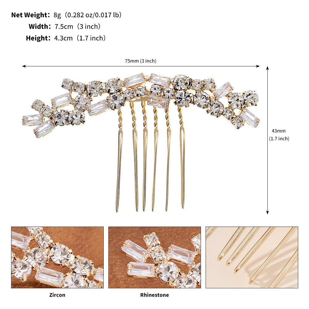 Cubic Zirconia Exquisite Hair Clip L4956