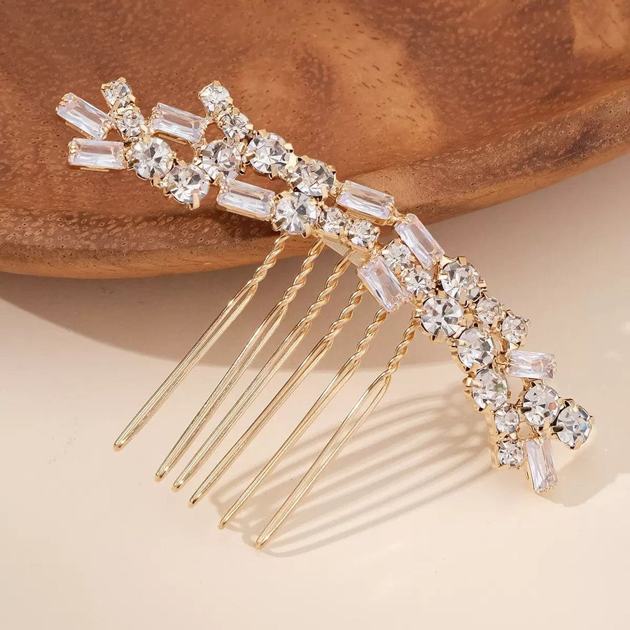 Cubic Zirconia Exquisite Hair Clip L4956