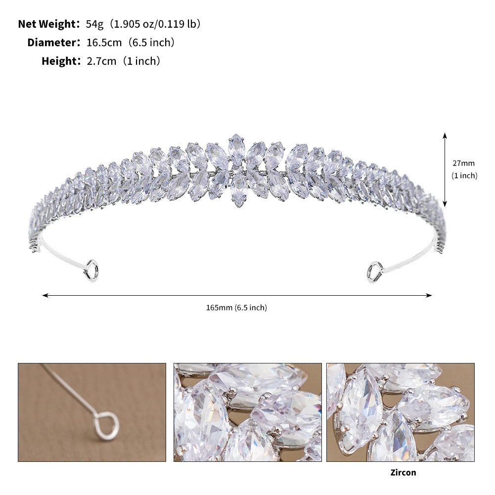 Tiara Cubic Zirconia Hairband L4959